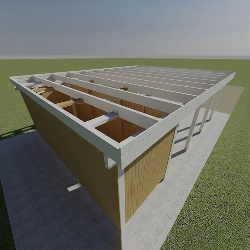 Förråd Palmako 10 m2 tillbehör till Carport Karl