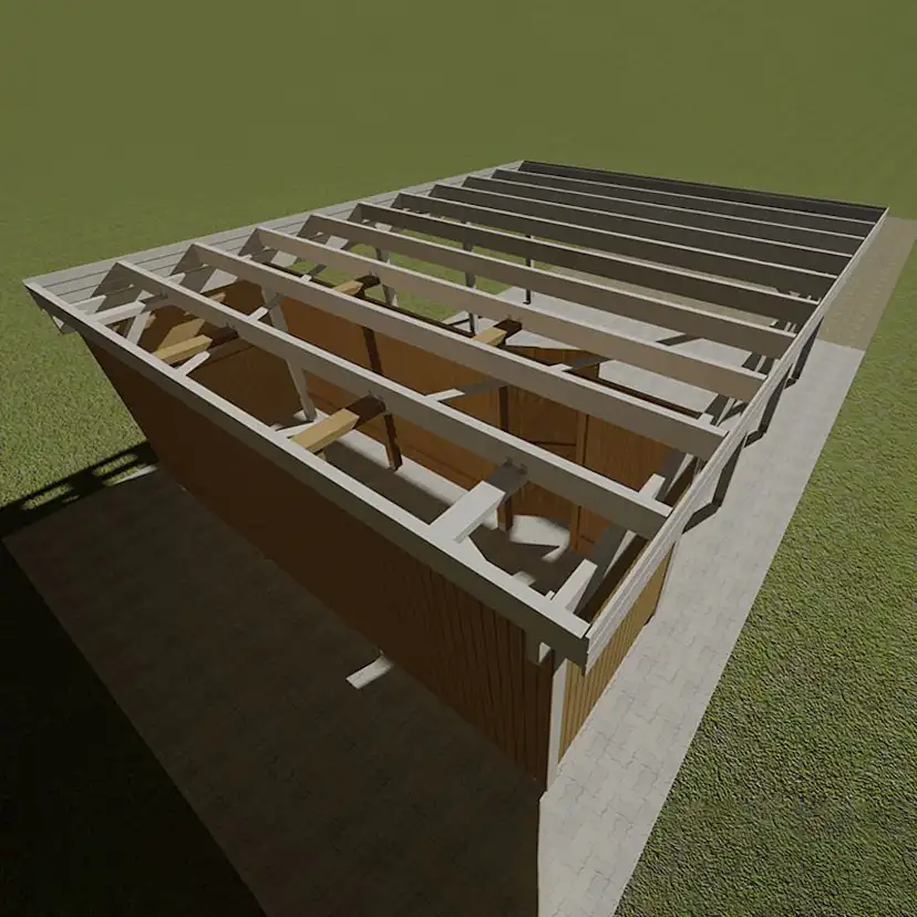 Förråd Palmako 10 m2 tillbehör till Carport Karl