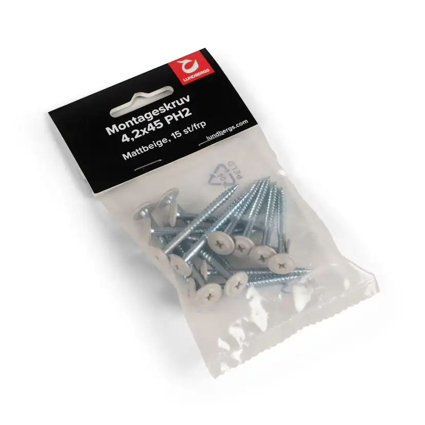 Montageskruv Lundbergs 4,2x45 PH2 15 st/frp