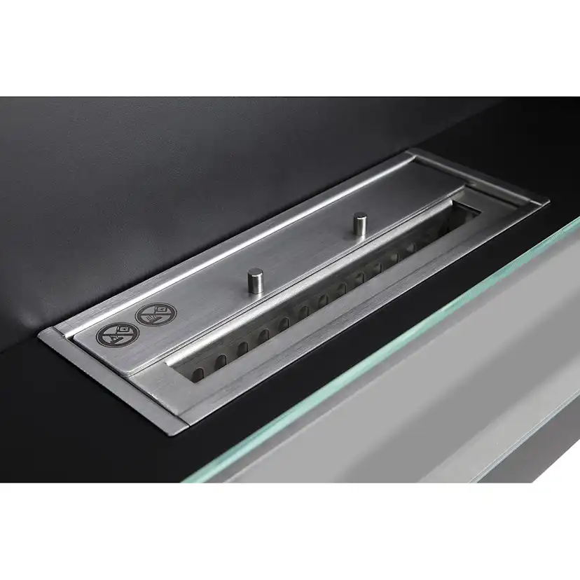 Braskamin Arkiio Vitalis Etanolkamin Vägghängd 78 cm Svart/Stål Bioetanol