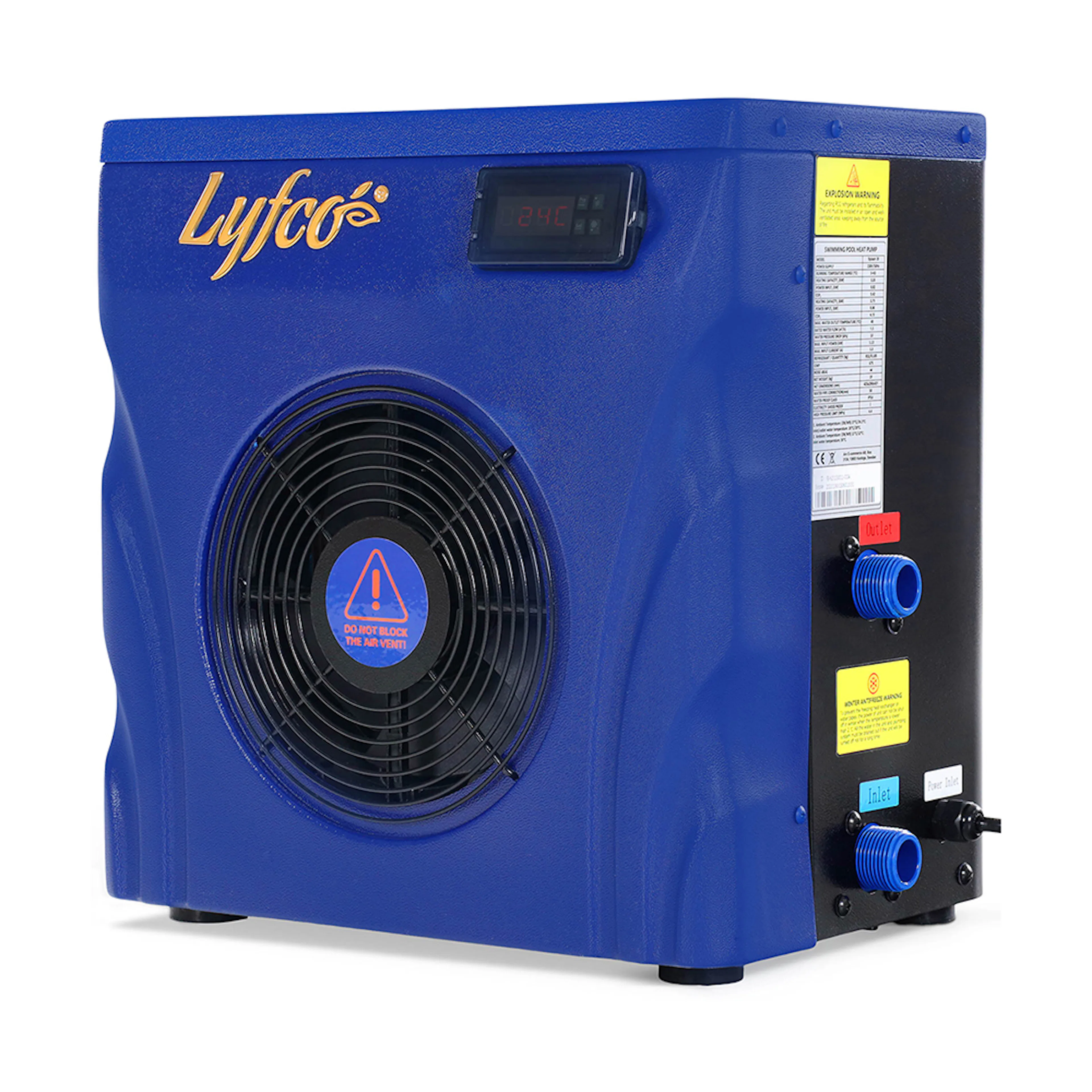 Poolvärmepump Lyfco mini 3,2kW Splash 35