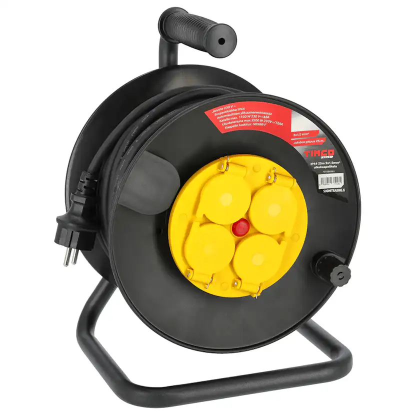 Kabelvinda Timco För Utomhusbruk 25m 3x1,5mm² IP44