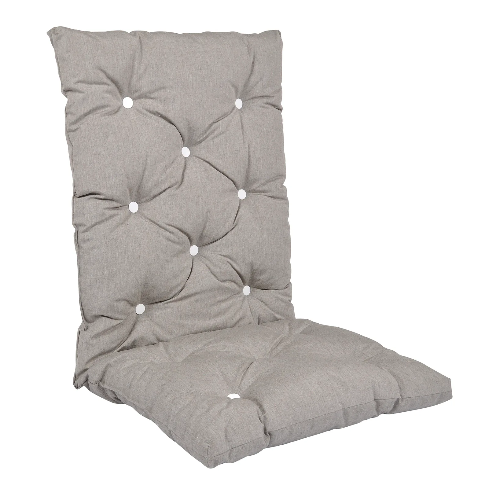 Fåtöljdyna Fritab Högvik Flock Askgrå