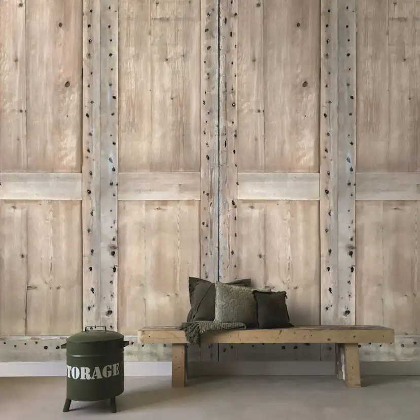 Tapet Stapelgoed Wood Panel Wall 103369