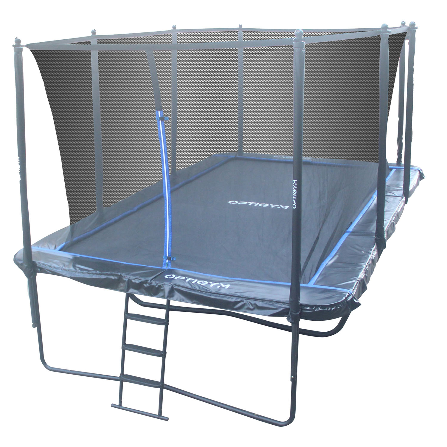 Studsmatta OptiGym Sky Max 4,57m x 3m Med Säkerhetsnät
