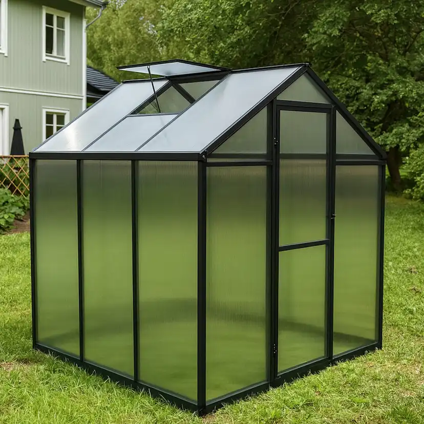 Växthus Green Land Solid 3,4 m² Polykarbonat