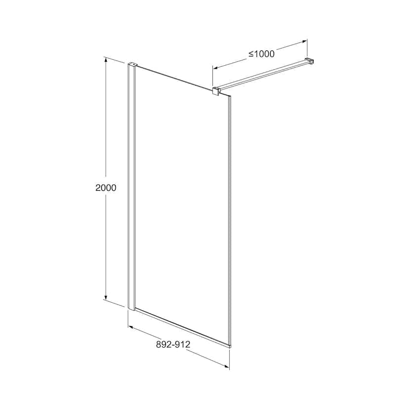 Duschvägg Gustavsberg Square