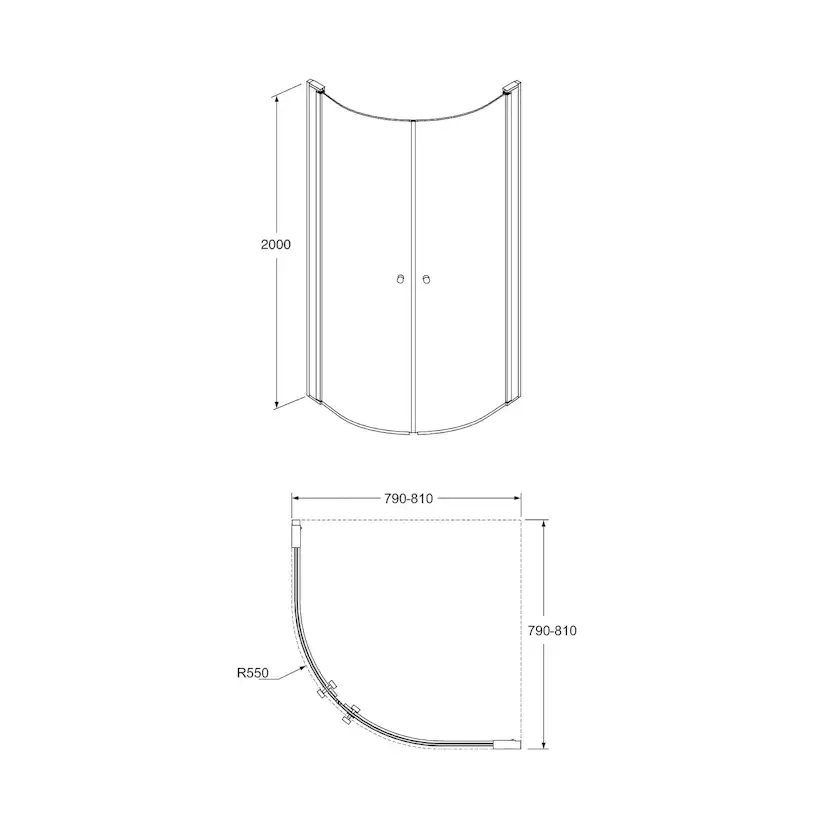 Duschhörn Gustavsberg Round