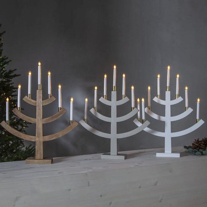 Adventsljusstake Star Trading Gillian 7L