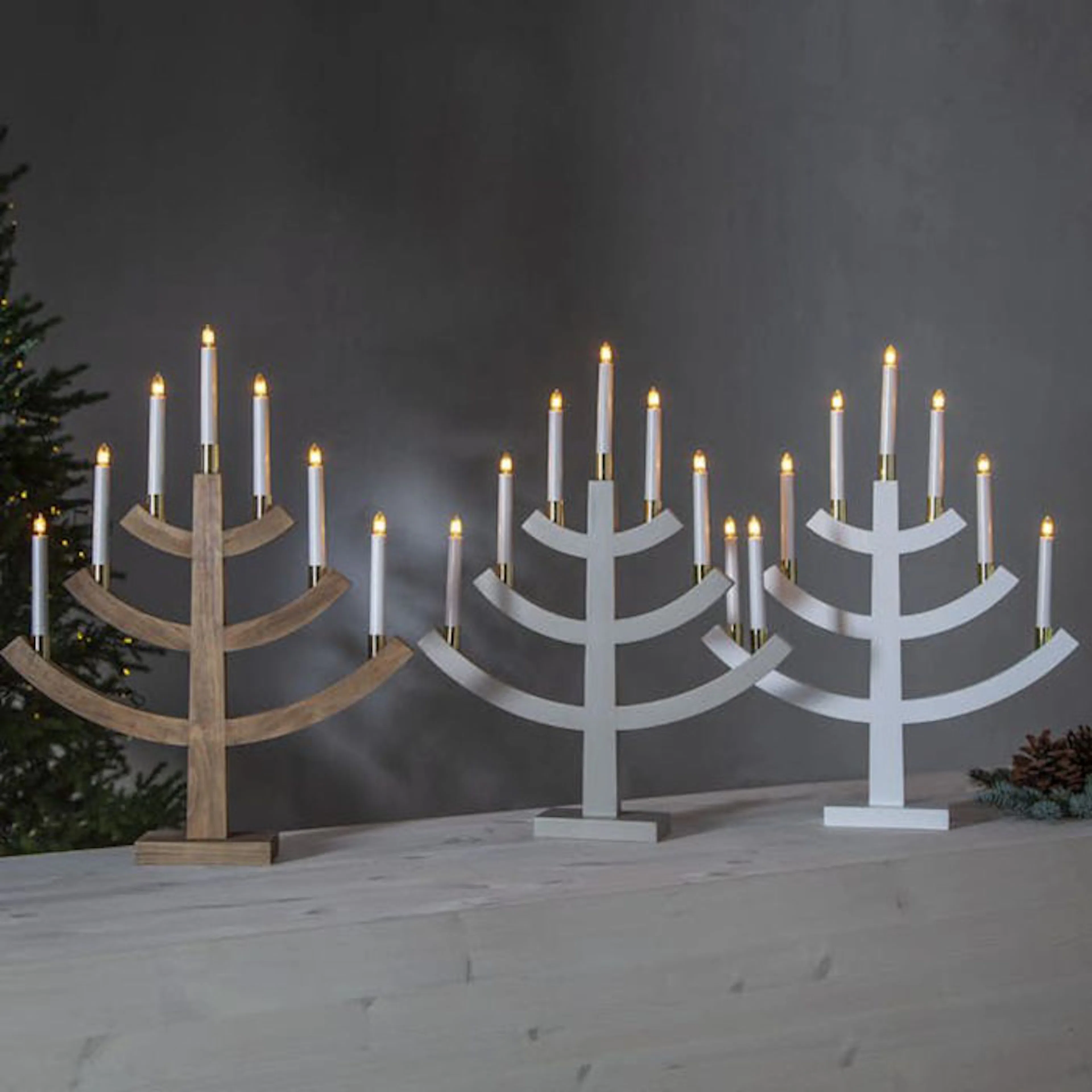 Adventsljusstake Star Trading Gillian 7L