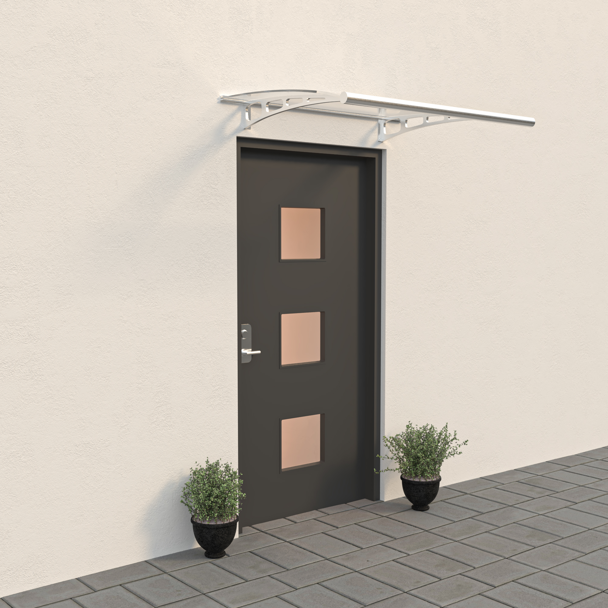 Entrétak Skotte Garden Aluminium Polykarbonat