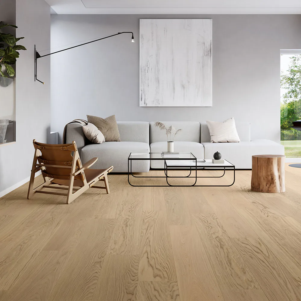 Parkettgolv Moland Super Ek Wideplank Avon White Oak
