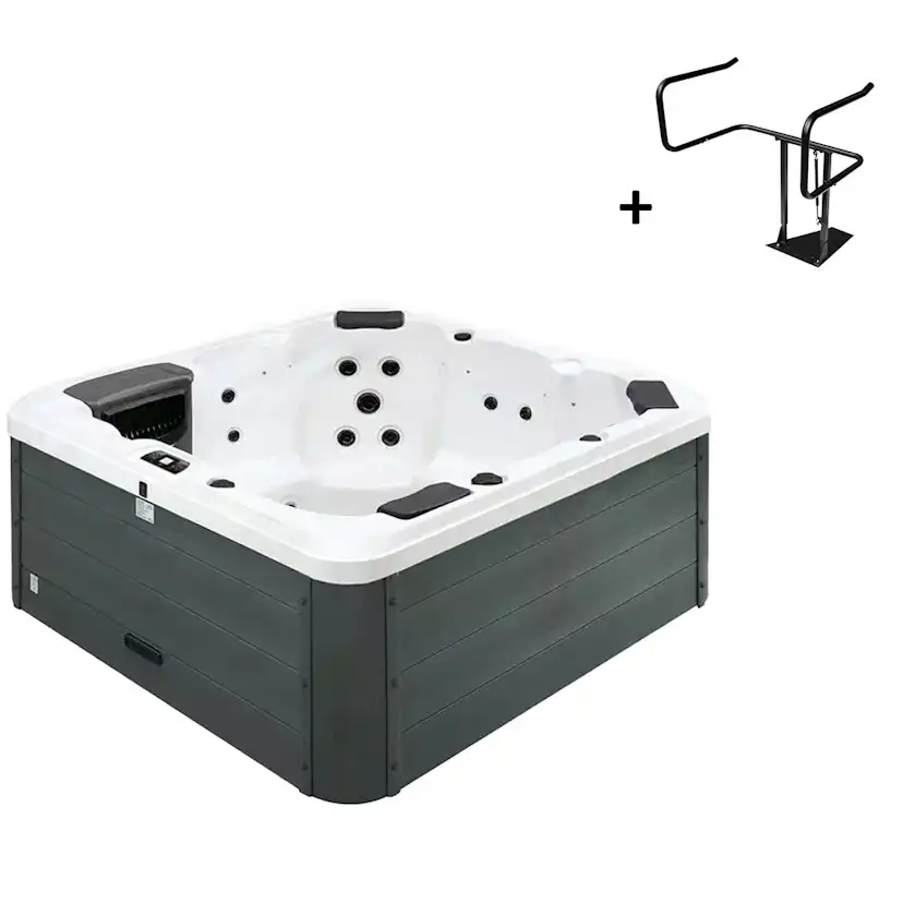 Spabad Svenska Bad Branäs med Lock, Locklyft och Spatrappa