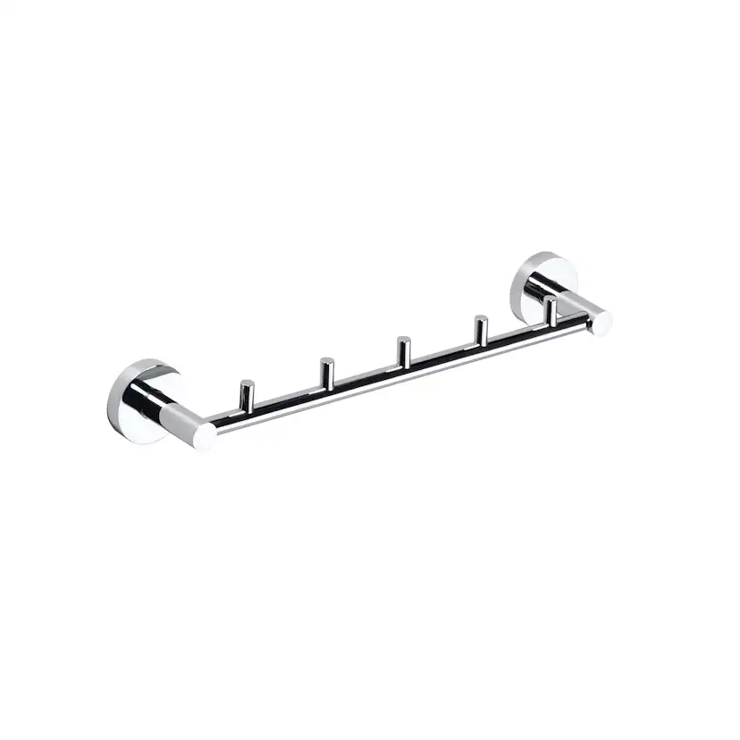 Handduksstång Bemeta Omega 5 Krokar Krom
