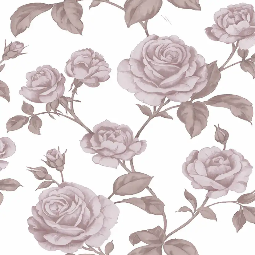 Tapet Boutique Ros Metallic Effekt 104137