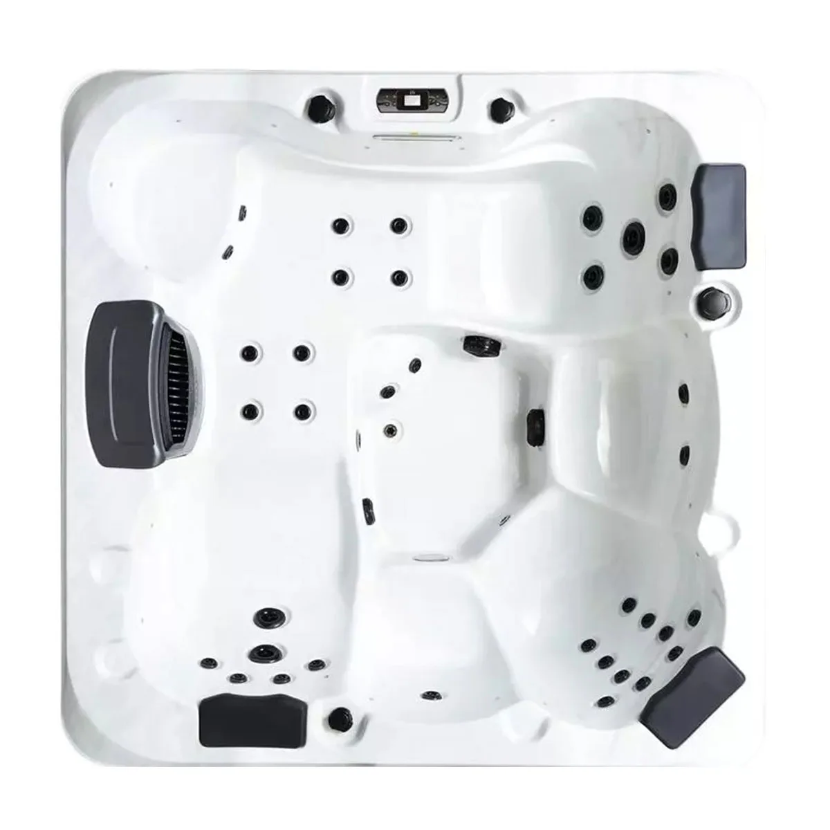 Spabad Svenska Bad Idre 36 Jets med Lock och Spatrappa