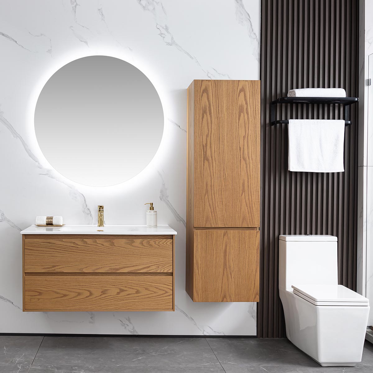 Tvättställsskåp Bathlife Lättsam Natur