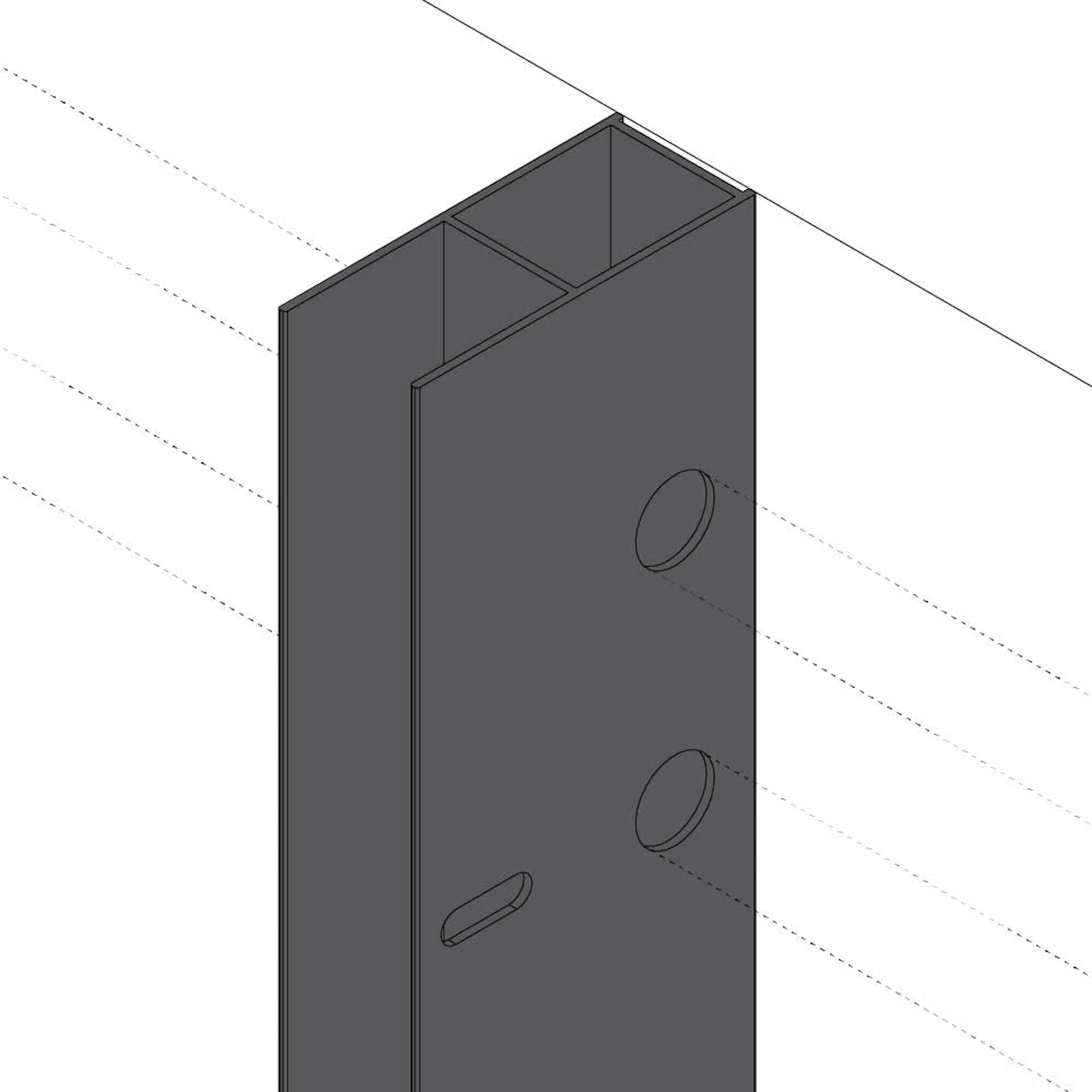 Rördragningsprofil Bathlife Profil Svart