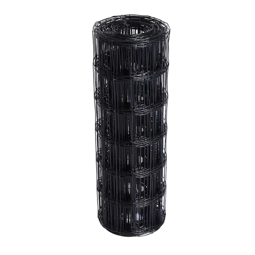 Stängsel Hortus Svart 20x0,6 m Med Maskor 10x10 cm