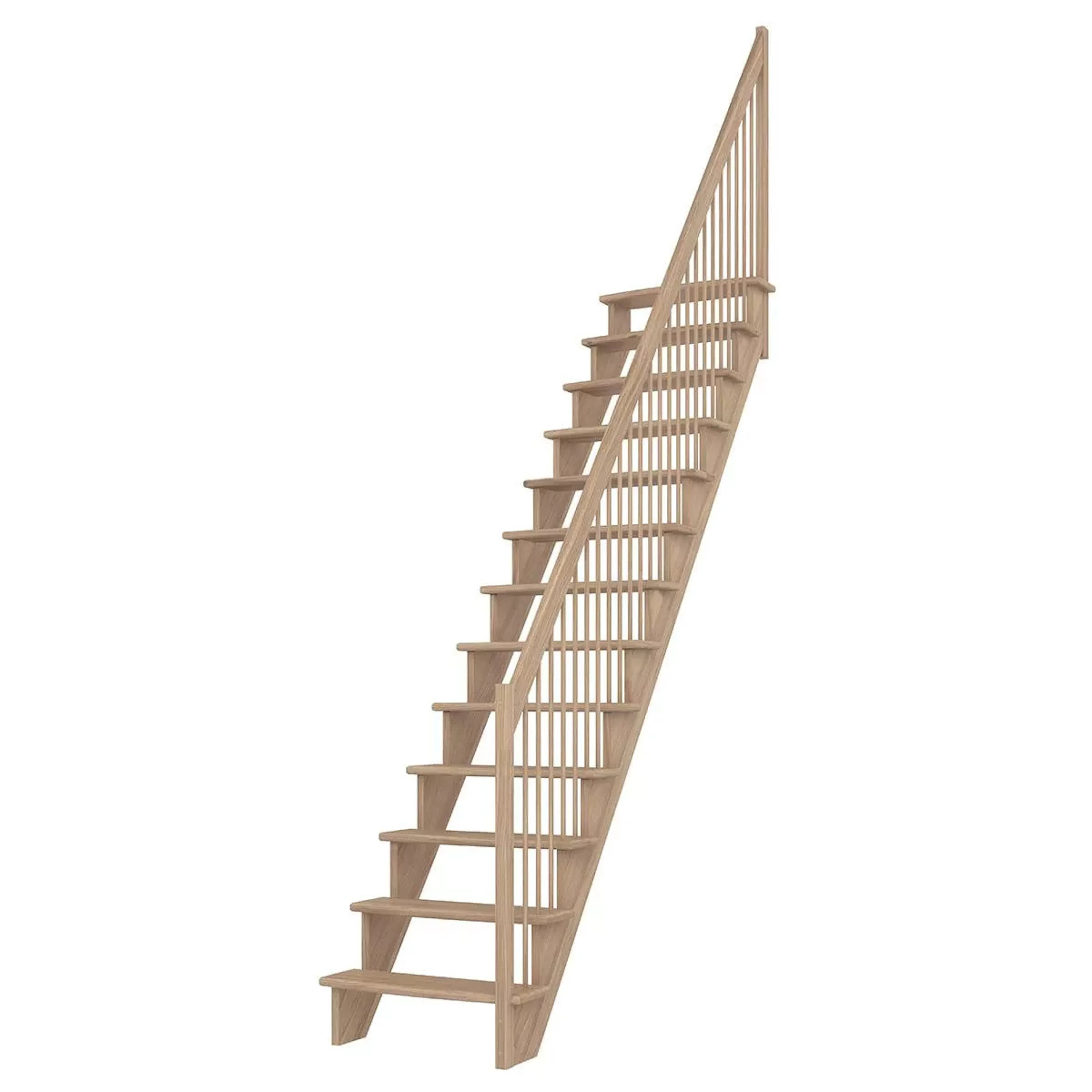 Spartrappa Dolle Lyon med Vertikalt Träräcke