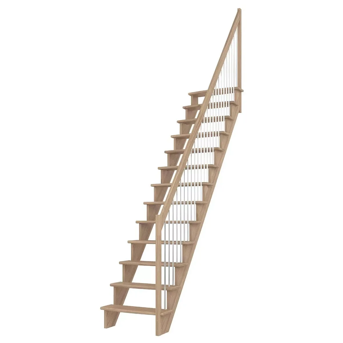 Spartrappa Dolle Lyon med Vertikalt Metallräcke