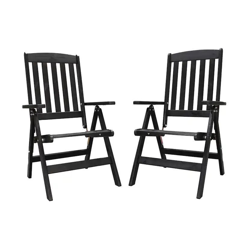 Trädgårdsmöbel Baltic Garden Olivia Svart 4-sits