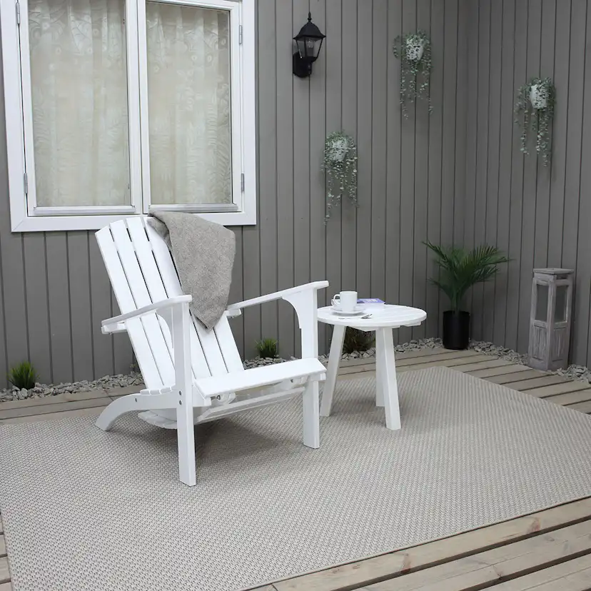 Däckstol Baltic Garden Kungsholm med Fotpall