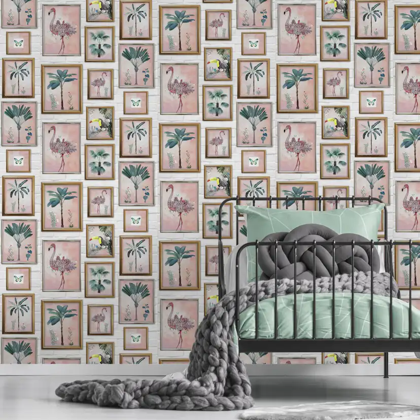 Tapet Fresco Tropical Frame