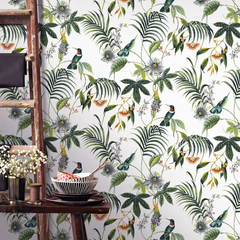 Tapet Superfresco Easy Adilah 106975 EasyUp, Mönstrad Vit