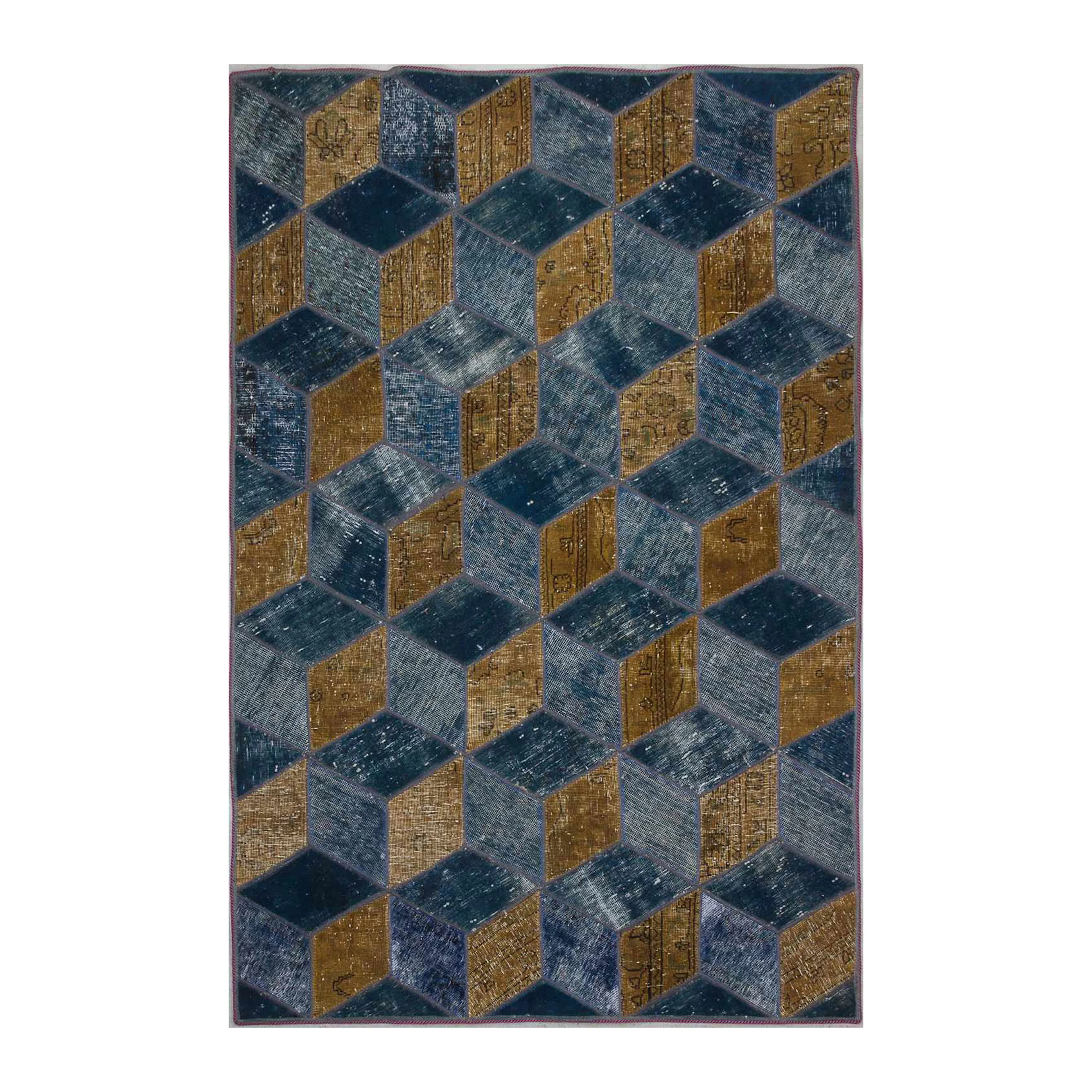 Persisk Patchworkmatta D-sign Handknuten 750644