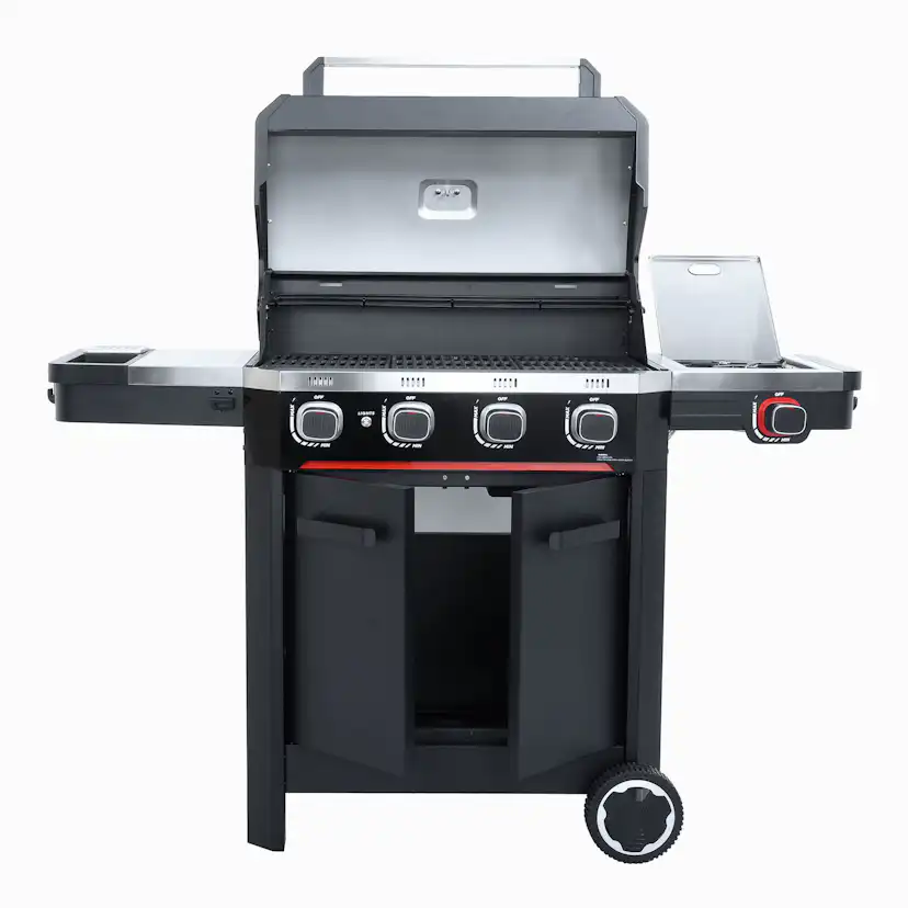 Gasolgill Halmo Atlas 4+1 Svart Med Sidobrännare