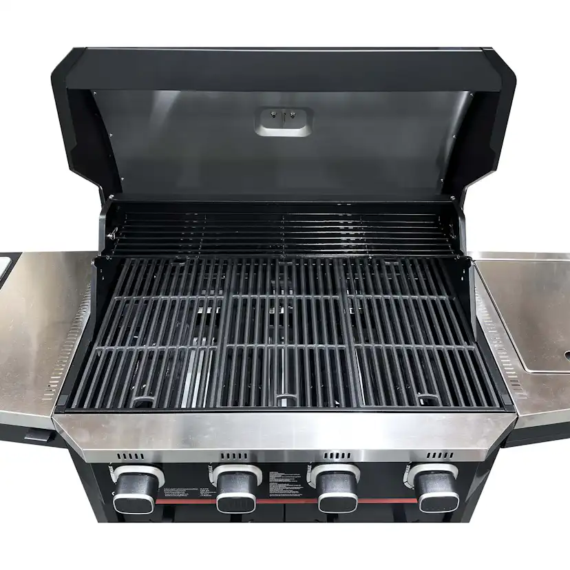 Gasolgill Halmo Atlas 4+1 Svart Med Sidobrännare