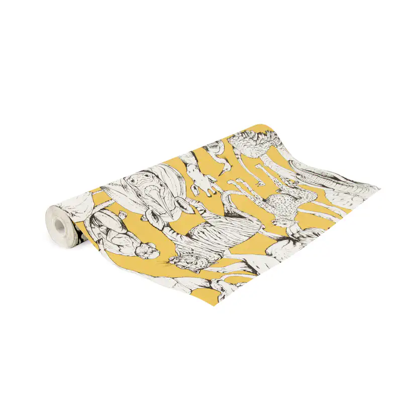Tapet Superfresco Easy Jungle Animals Gul