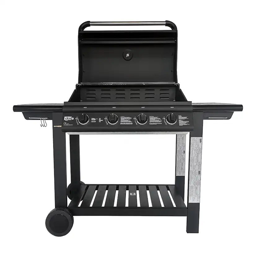 Gasolgrill Dose Barbeque 4 Brännare Med Trähylla