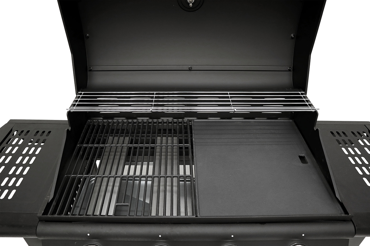 Gasolgrill Dose Barbeque 4 Brännare Med Trähylla