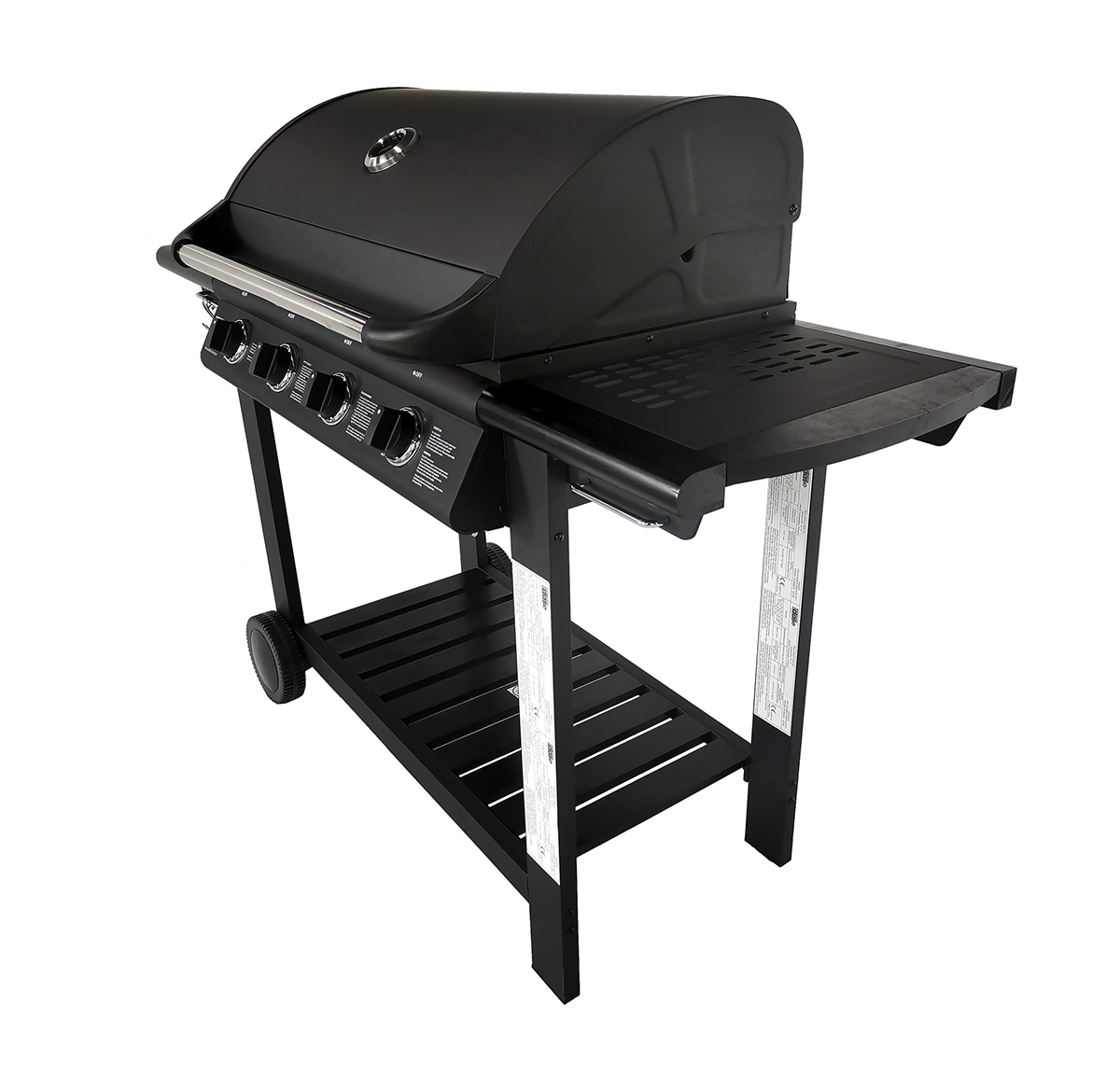 Gasolgrill Dose Barbeque 4 Brännare Med Trähylla