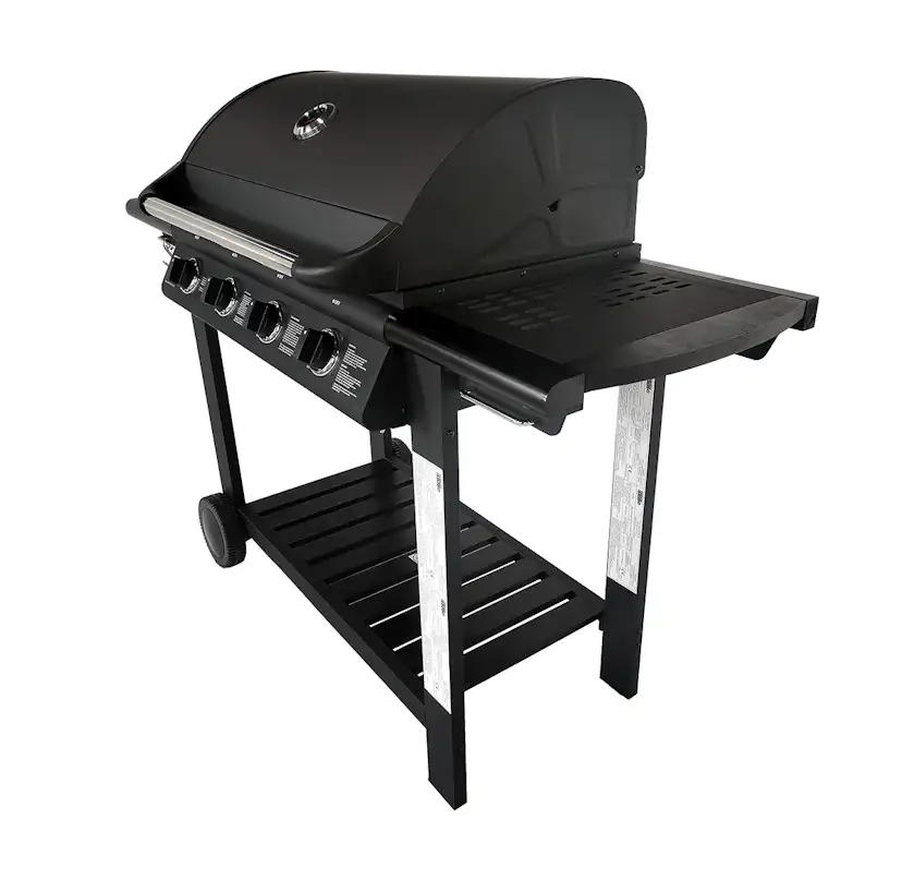 Gasolgrill Dose Barbeque 4 Brännare Med Trähylla