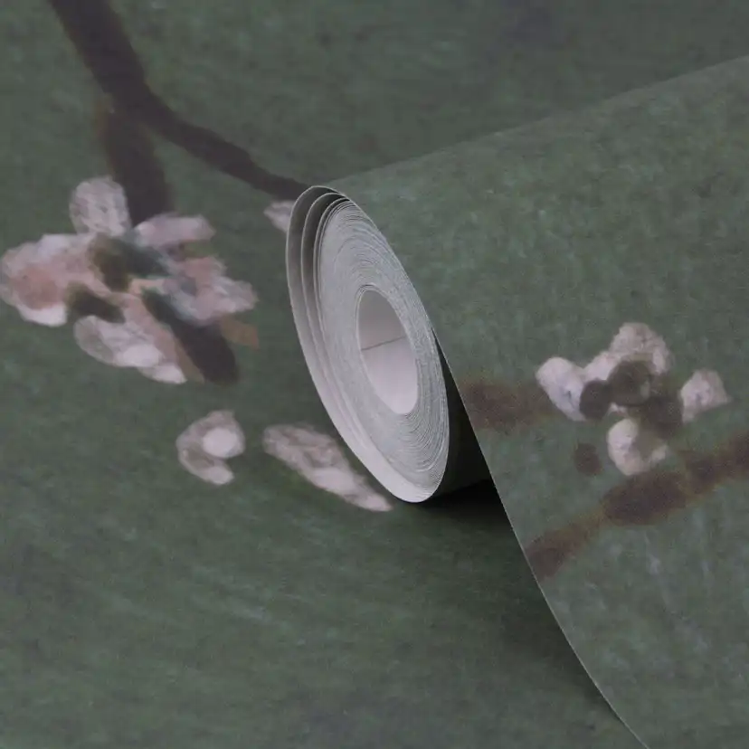 Fototapet Art For The Home Kinesisk Blommor Grön 280x300cm