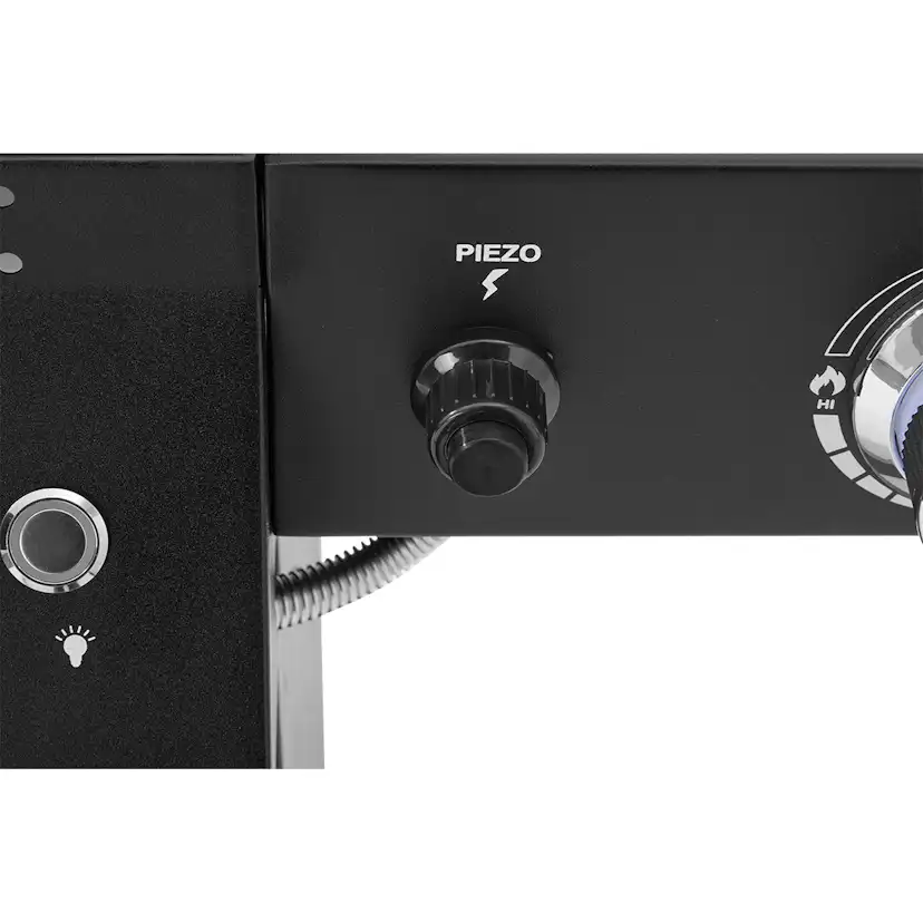 Gasolgrill Kobe Premium 5 Brännare Med Sidobrännare & Glaslock