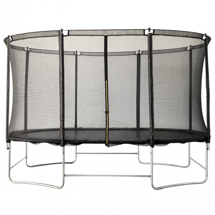 Studsmatta Trekrunner Oval med Skyddsnät 2,44x3,96 m