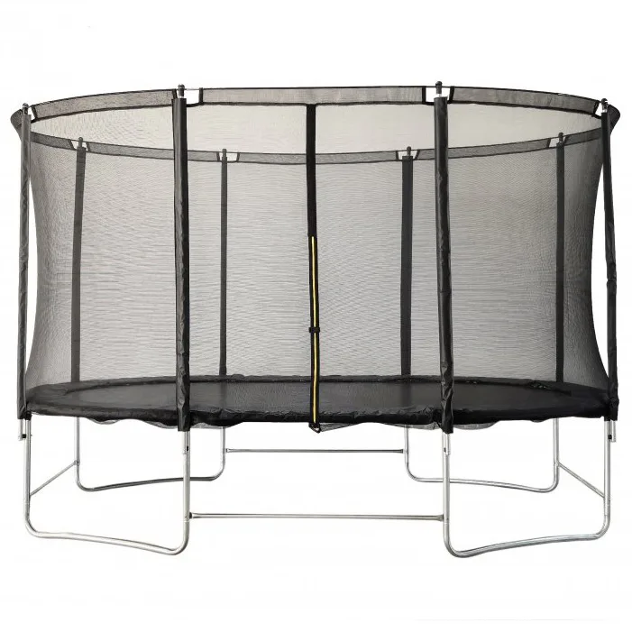 Studsmatta Trekrunner Oval med Skyddsnät 2,44x3,96 m