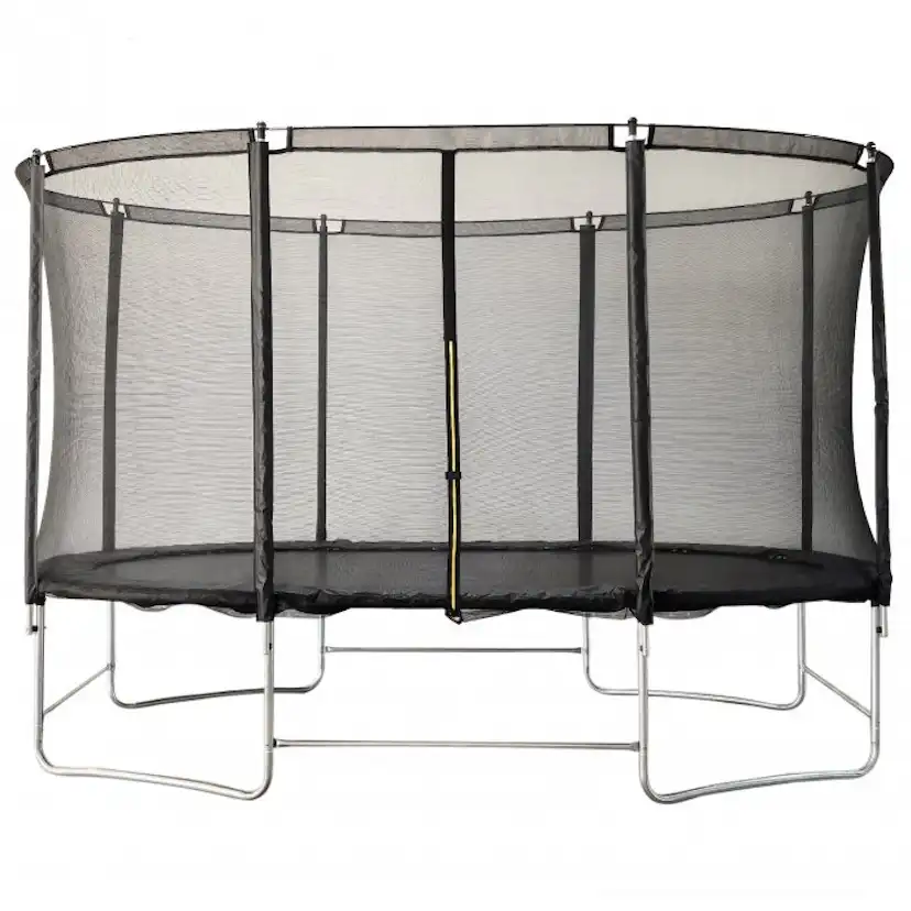 Studsmatta Trekrunner Oval med Skyddsnät 2,44x3,96 m