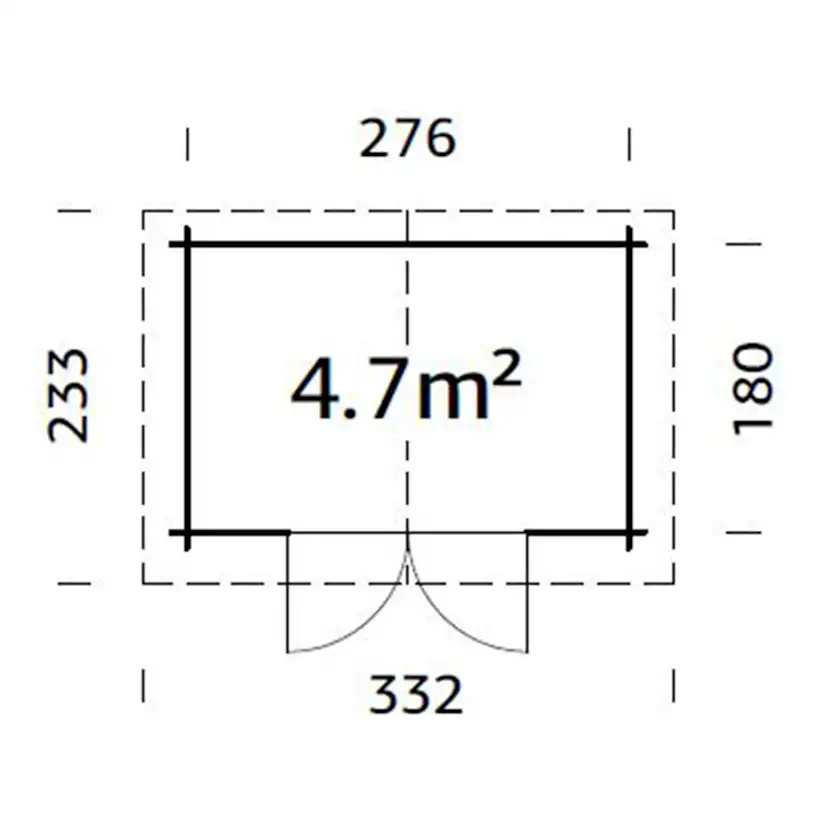 Stuga Palmako Valentine 5,0 m2