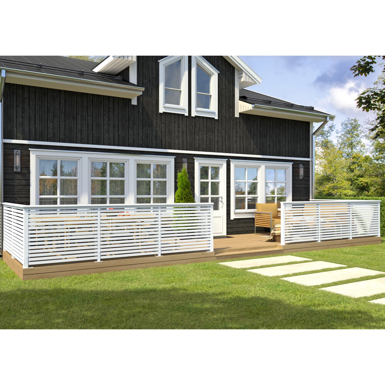 Skärm Palmako Line 120x100 cm