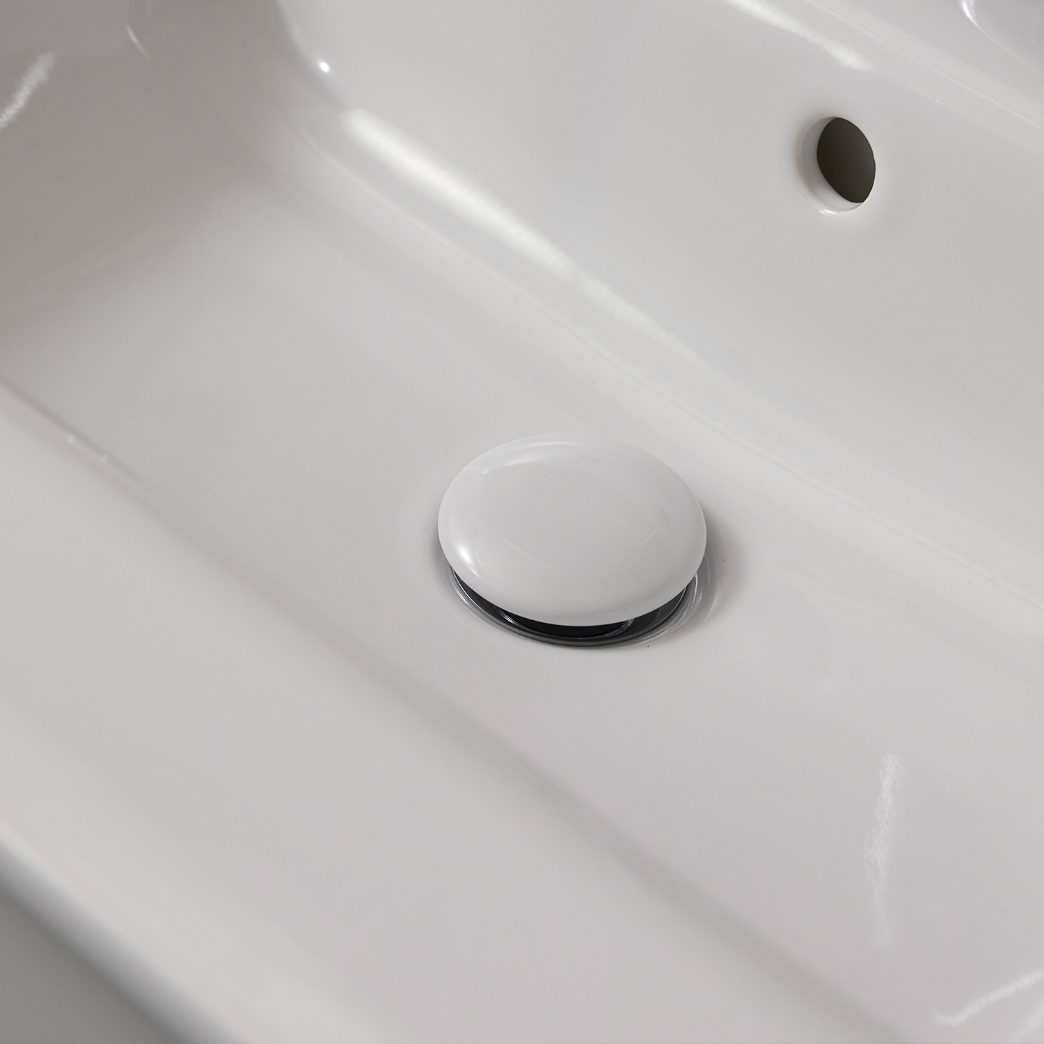 Dubbelhandfat Miller Badrum Edge Vit Porslin