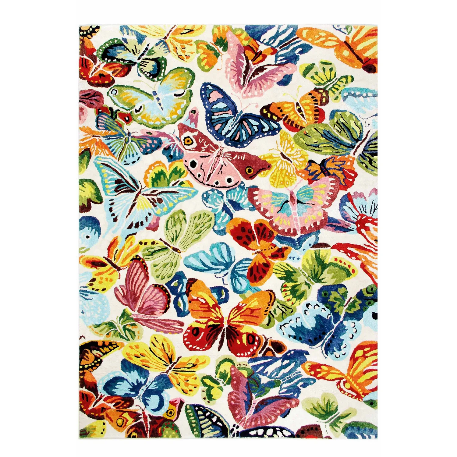 Luggmatta InHouse Group Butterflies Konstsilke