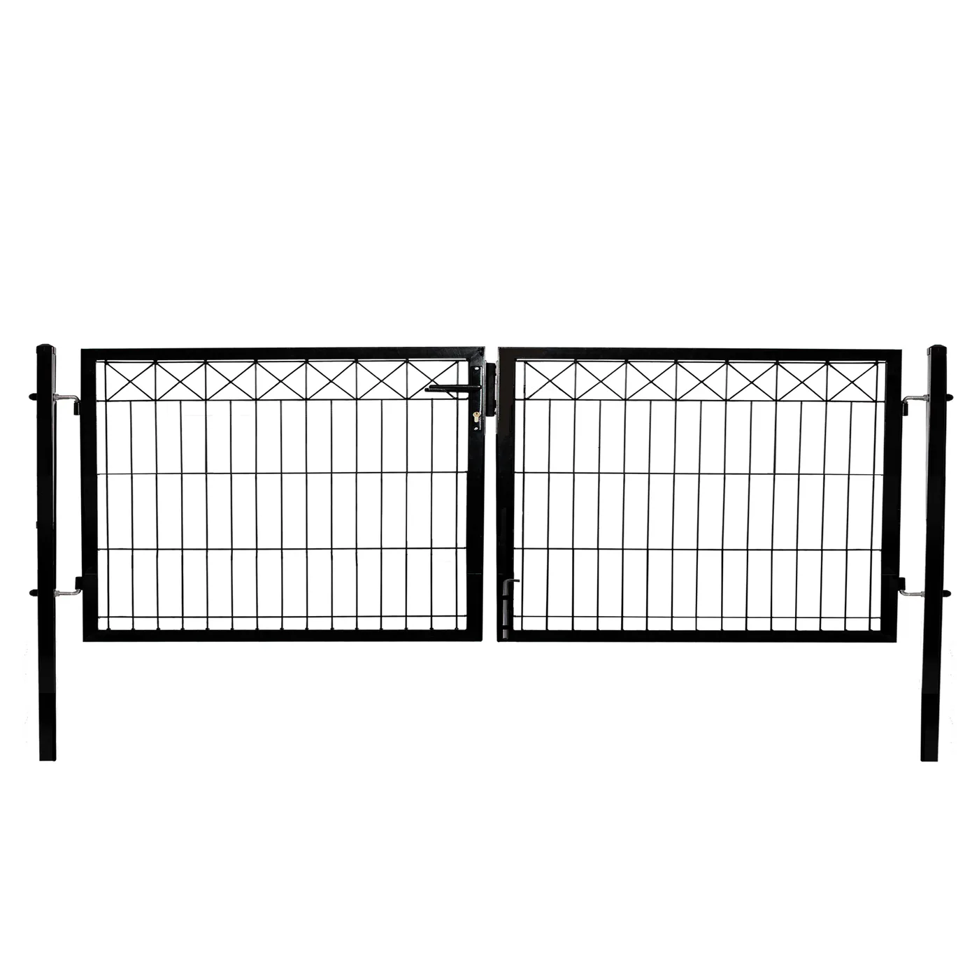 Grind Hortus 300 Cm Svart Inkl. Stolpar