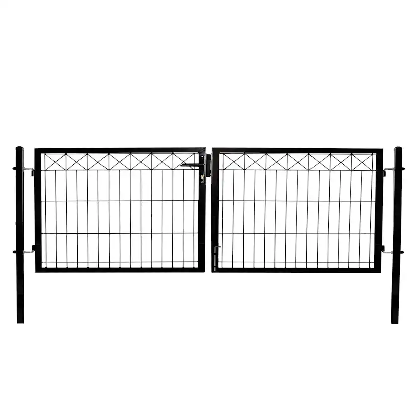 Grind Hortus 300 Cm Svart Inkl. Stolpar