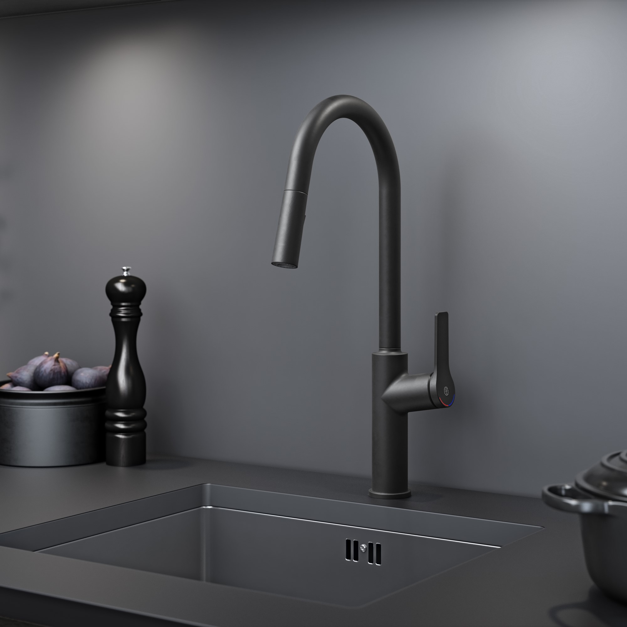 Köksblandare Gustavsberg Epic med Utdragbar Pip