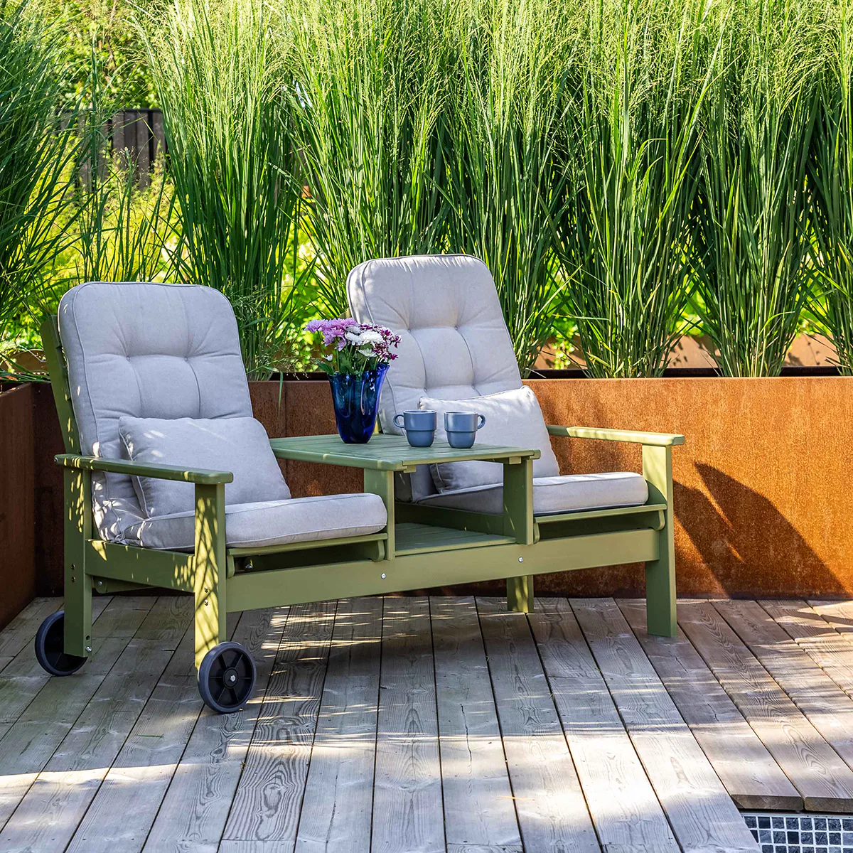 Trädgårdsmöbel Eden Wood Duo Seat